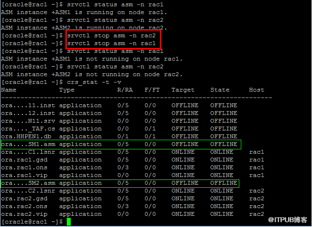 ORACLE RAC 的启动和关闭顺序