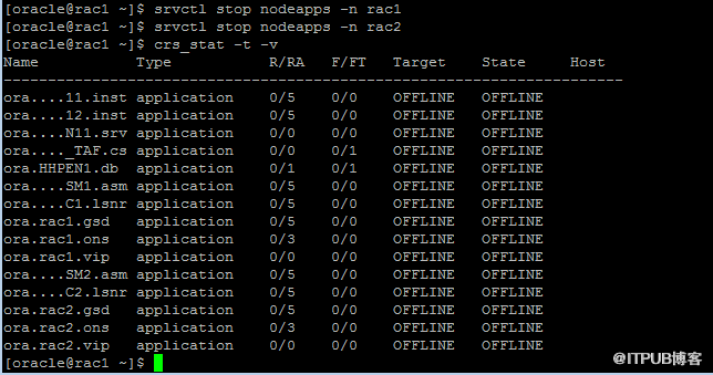 ORACLE RAC 的启动和关闭顺序