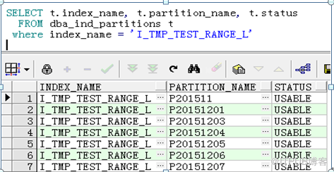 oracle分区表的常规操作导致对索引的影响