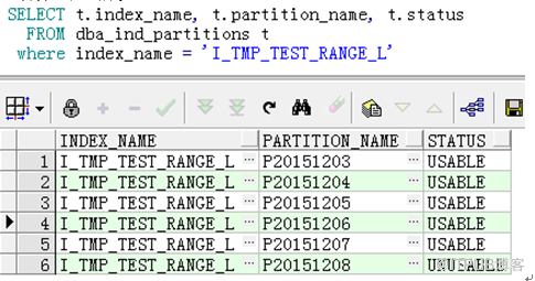 oracle分区表的常规操作导致对索引的影响