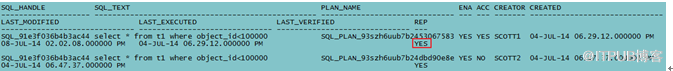 数据库中sql plan baseline怎么用