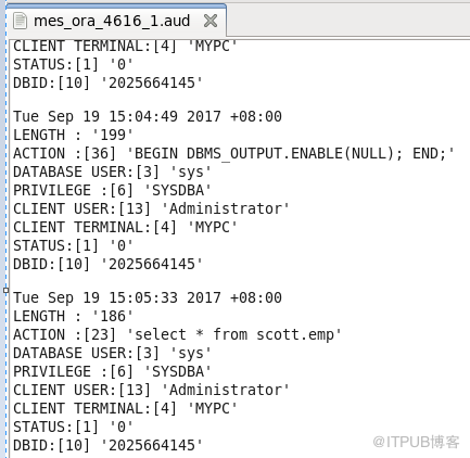 如何分析Oracle  SYSDBA审核