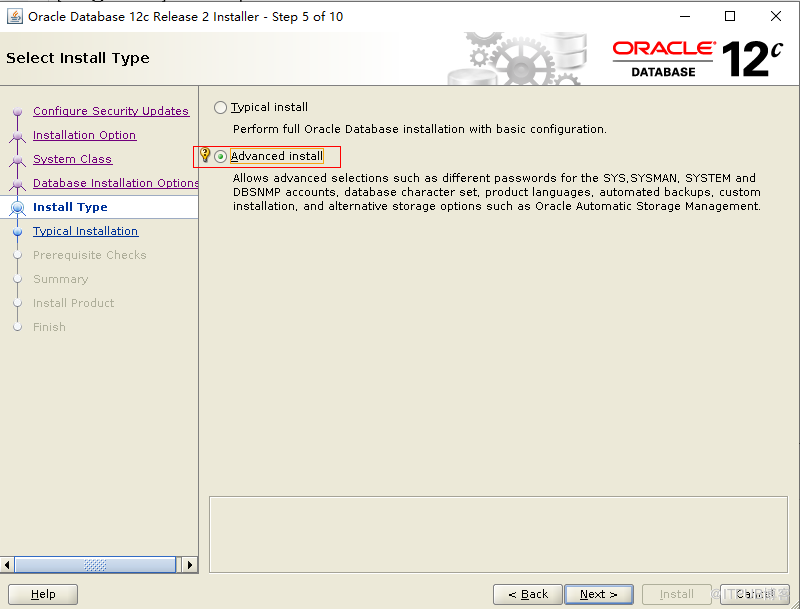 Centos  7.4 安裝Oracle 12c