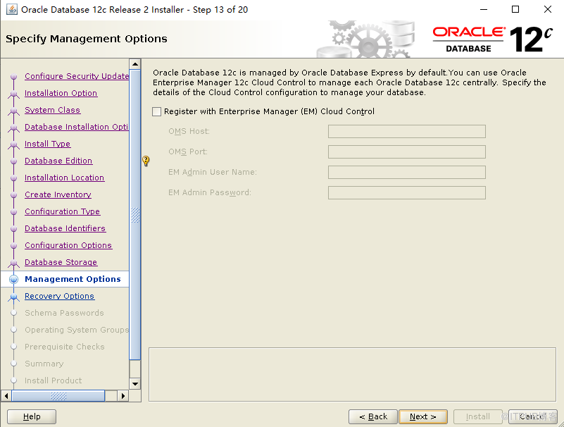 Centos  7.4 安装Oracle 12c