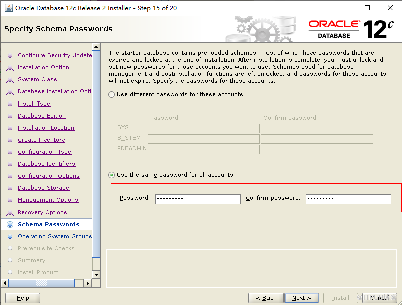 Centos  7.4 安裝Oracle 12c