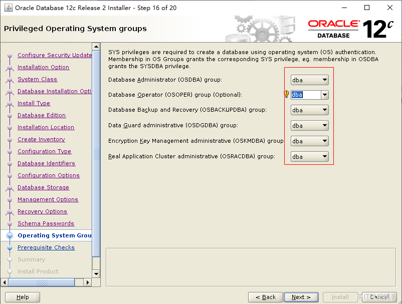 Centos  7.4 安装Oracle 12c