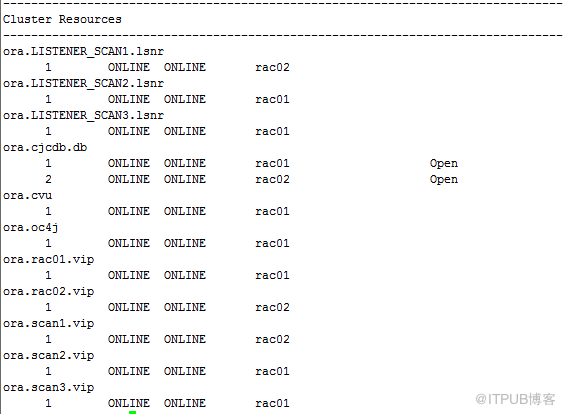 Oracle RAC实施方案详细说明-安装后的检查06