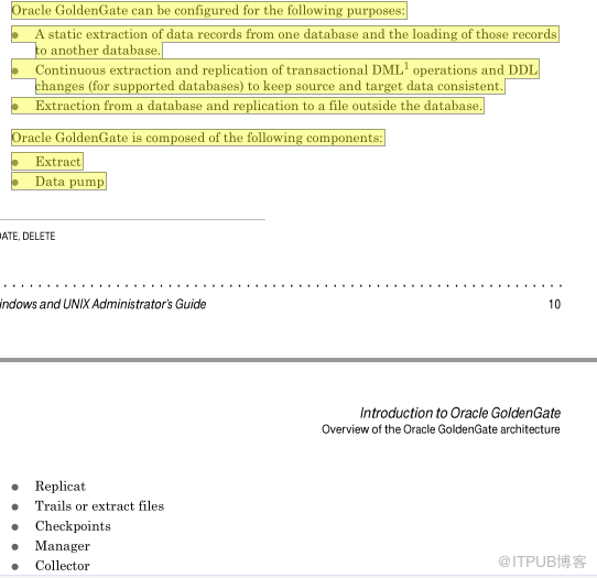 Oracle GoldenGate 11g官方文档Administrator’s Guide续一