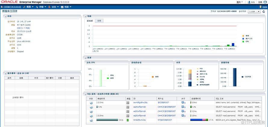 Oracle 19C EM