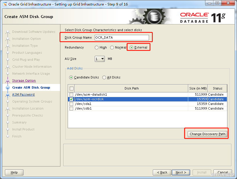 ORACLE11.2.0.4 RAC+ ASM安装方法 (操作系统CENTOS7.6)