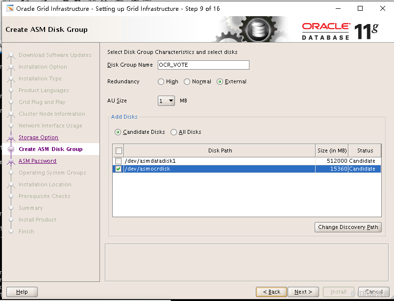 ORACLE11.2.0.4 RAC+ ASM安装方法 (操作系统CENTOS7.6)