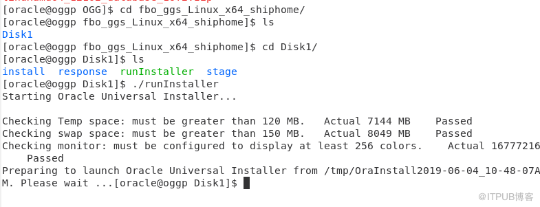 安装oracle数据库以及解压安装glodengate软件的步骤