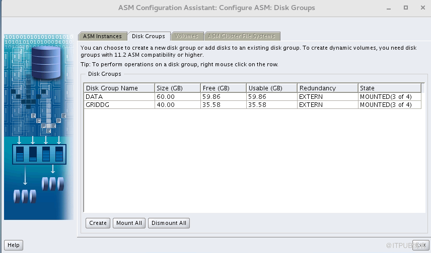 Oracle RAC+DG環(huán)境搭建（CentOS 7+Oracle 12C）(七） 配置ASM共享磁盤(pán)組