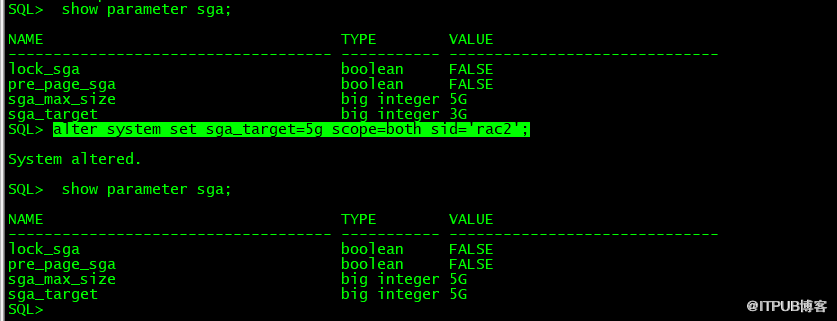 Oracle Rac 修改SGA_TARGET值无变化