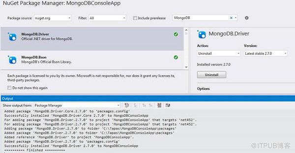 怎么在.NET中使用MongoDB以及基本的CRUD操作
