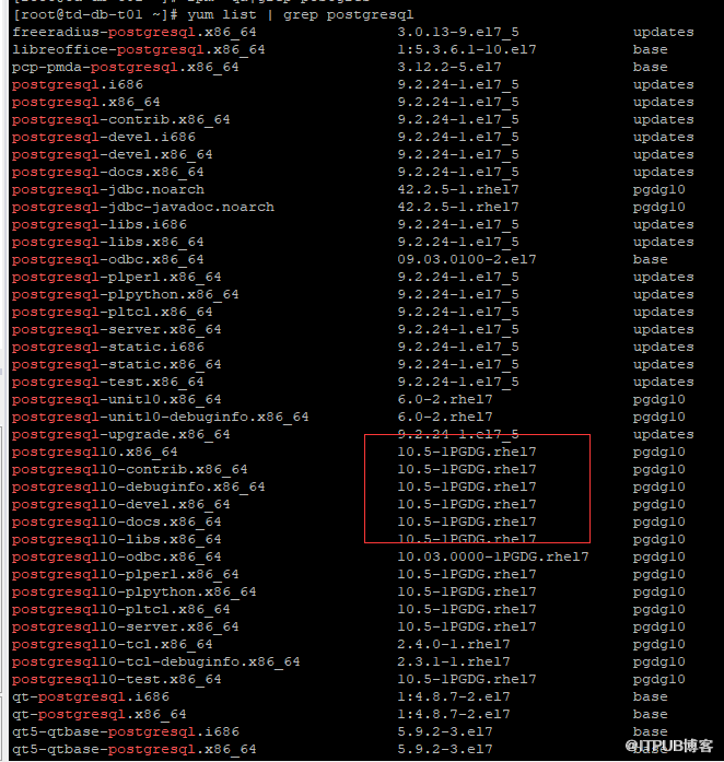 Centos 7上如何安装Postgresql10.5和PostGIS