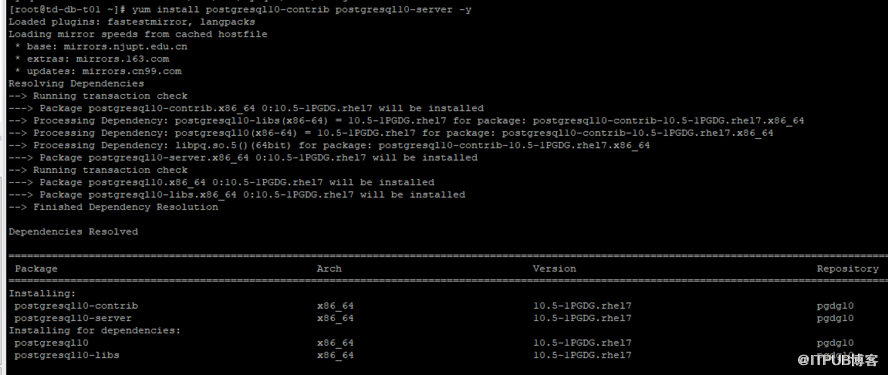 Centos 7上如何安装Postgresql10.5和PostGIS