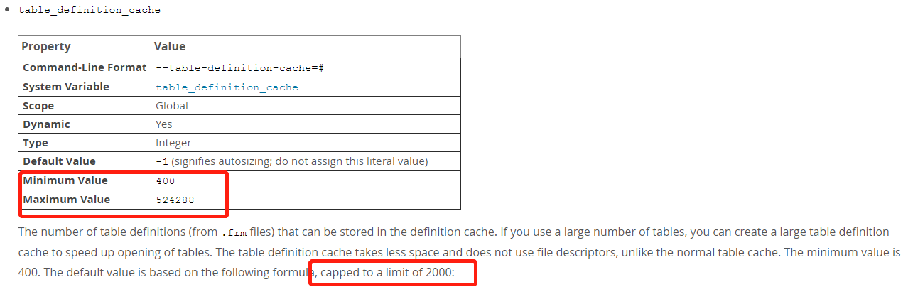 MySQL中关于Table cache该如何设置