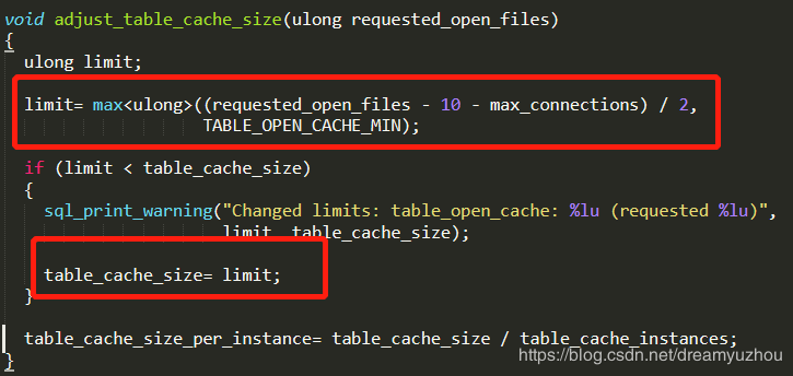 MySQL中关于Table cache该如何设置