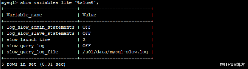 MYSQL中slow log内容查看是怎样的