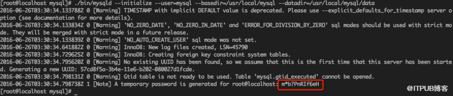 MySQL5.7.16源码编译安装的过程