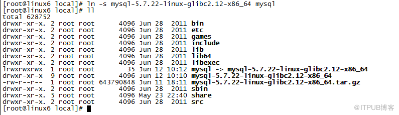 Linux系统安装Mysql 5.7.22