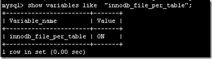 Mysql InnoDB 共享表空間和獨立表空間