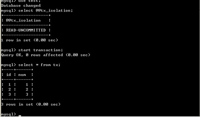 MySQL事務(wù)隔離級(jí)別的示例分析