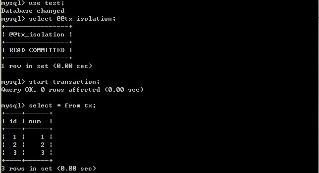 MySQL事務(wù)隔離級(jí)別的示例分析