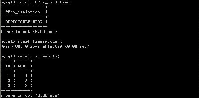 MySQL事務(wù)隔離級(jí)別的示例分析