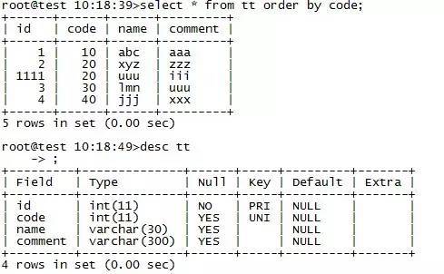 MySQL在RR隔離級別下的unique失效和死鎖模擬