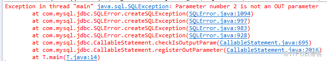 MySQL過程報(bào) Parameter number N is not an OUT parameter錯(cuò)誤