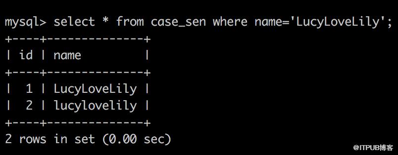 MySQL中varchar的大小寫字符比較