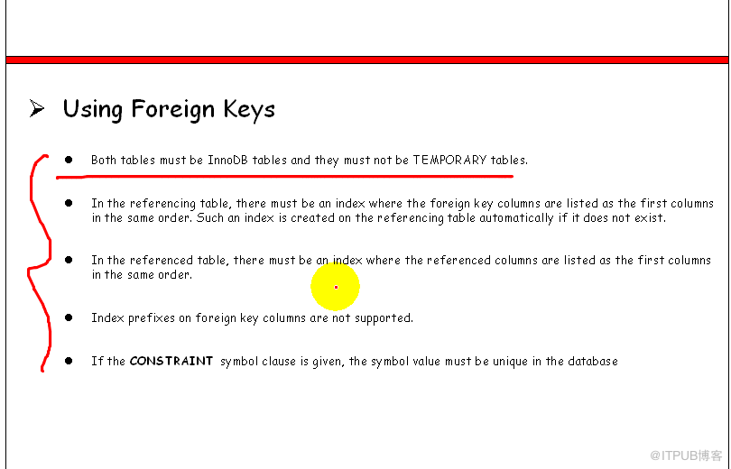 mysql如何使用foreign key