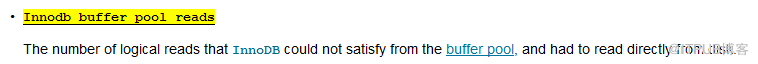 【MySQL】监控项——innodb_buffer_pool命中率计算