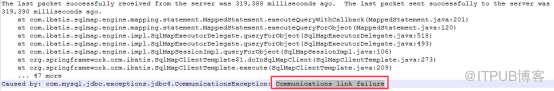 应用端连接MySQL数据库报Communications link failure