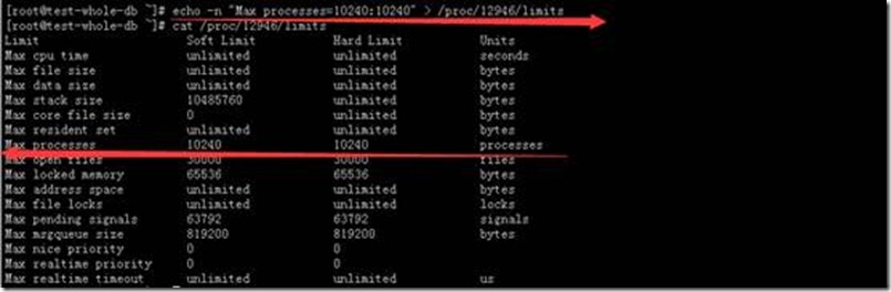 linux動態(tài)修改 max user processes limits