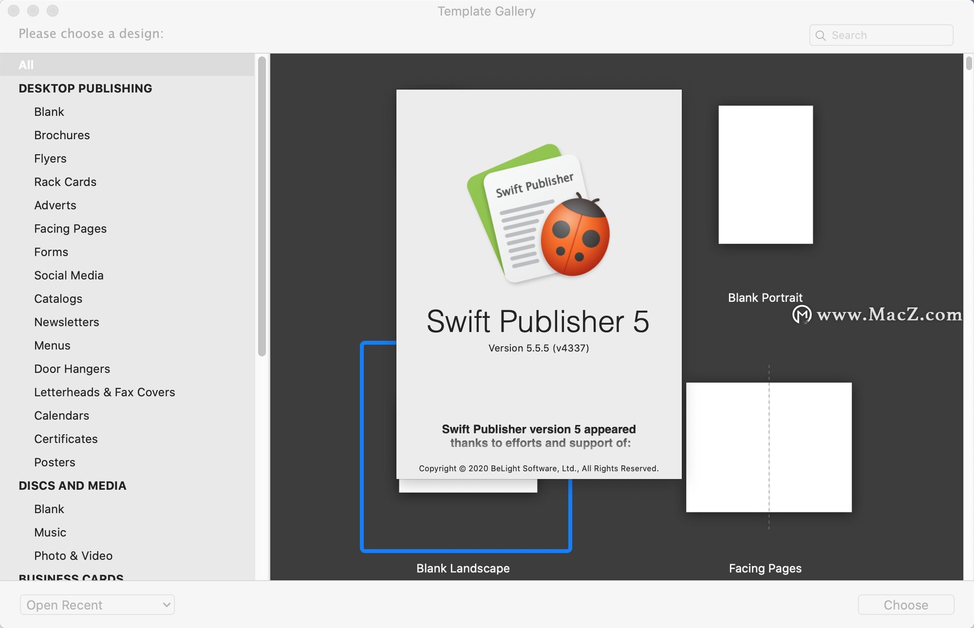 Swift Publisher 5 for Mac(版面设计和编辑工具)v5.5.5