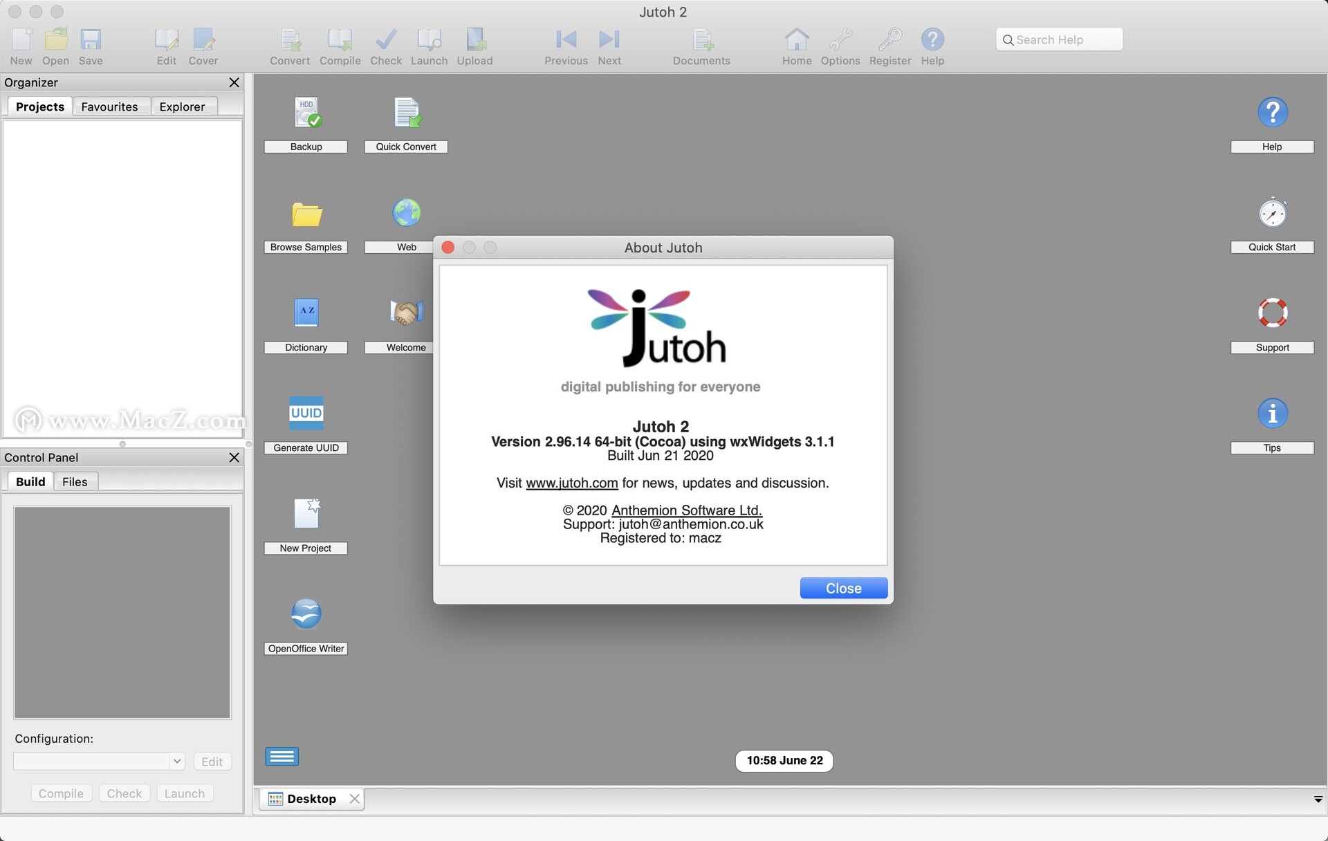 Jutoh for Mac(電子書制作軟件)v2.96.14中文激活版