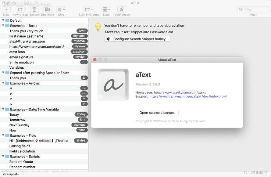 aText for Mac(打字加速器)v2.36.3