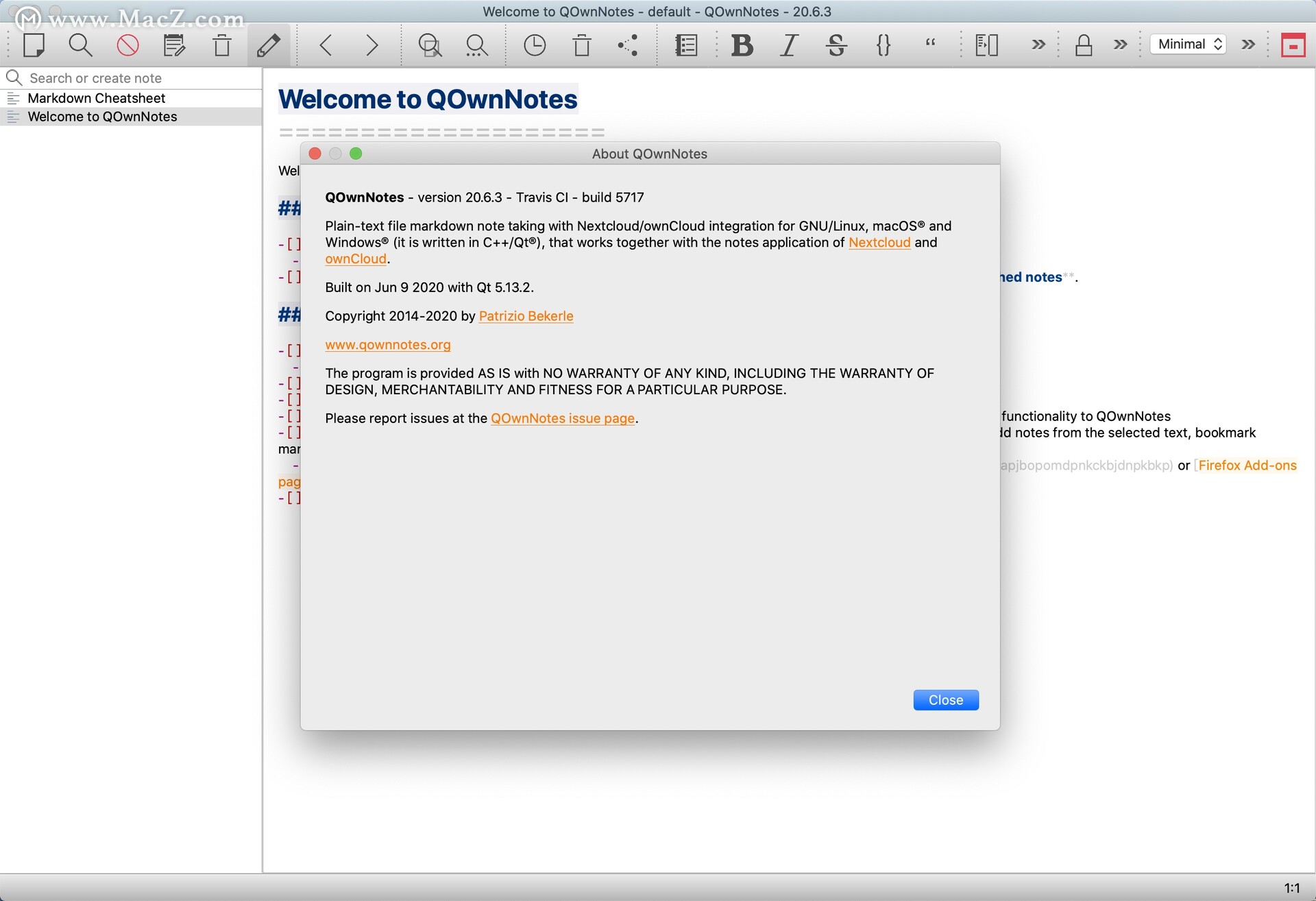 笔记和待办事项记录软件QOwnNotes for mac v20.6.3
