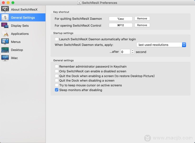 SwitchResX for Mac(屏幕分辨率修改器)