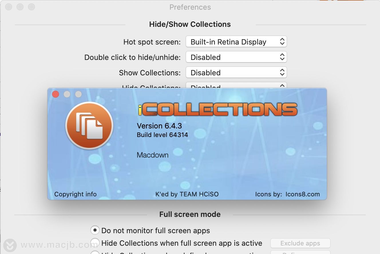 iCollections for Mac(桌面图标整理软件)