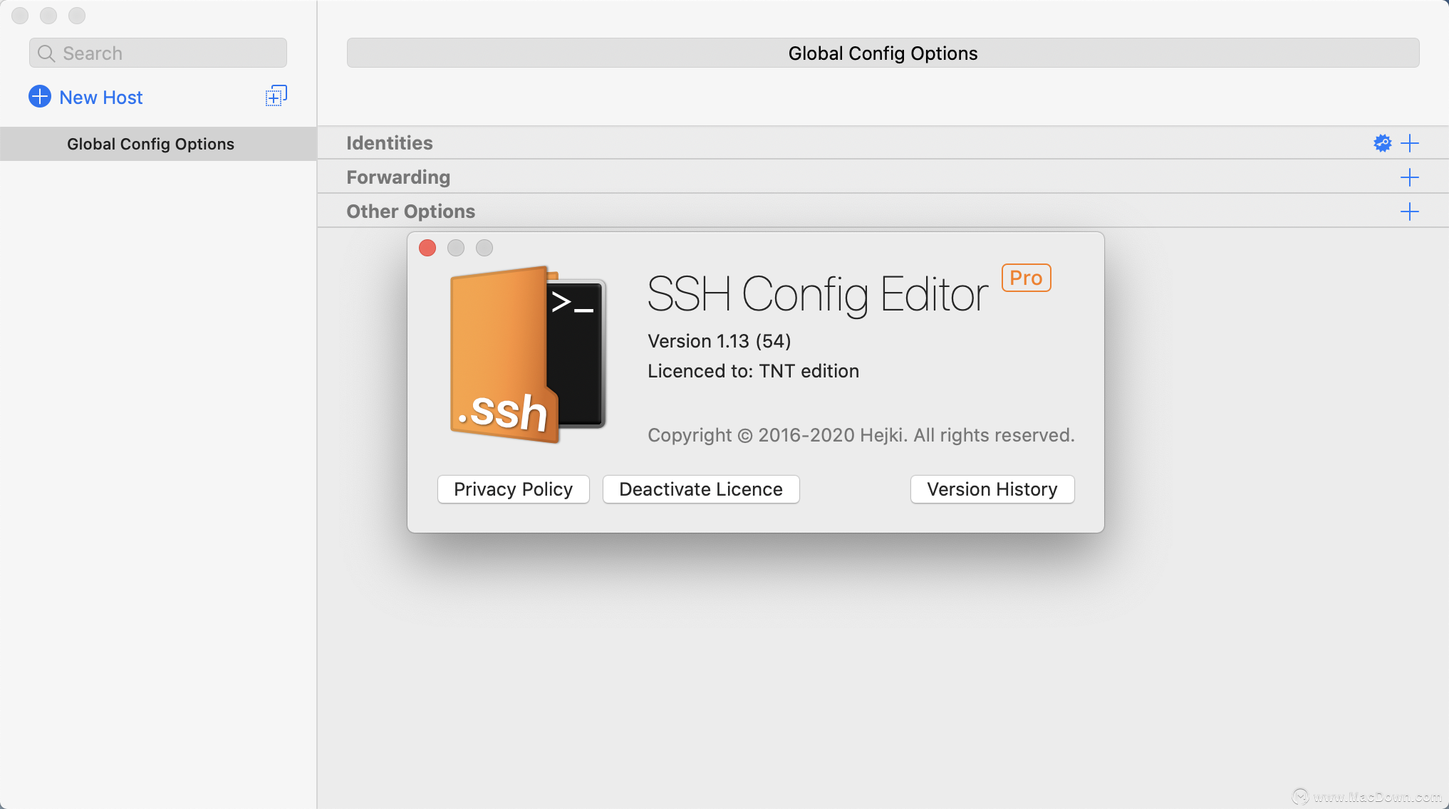 mac ssh config