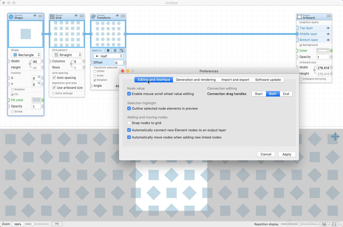 PatterNodes for Mac创建图形矢量模式工具有什么用