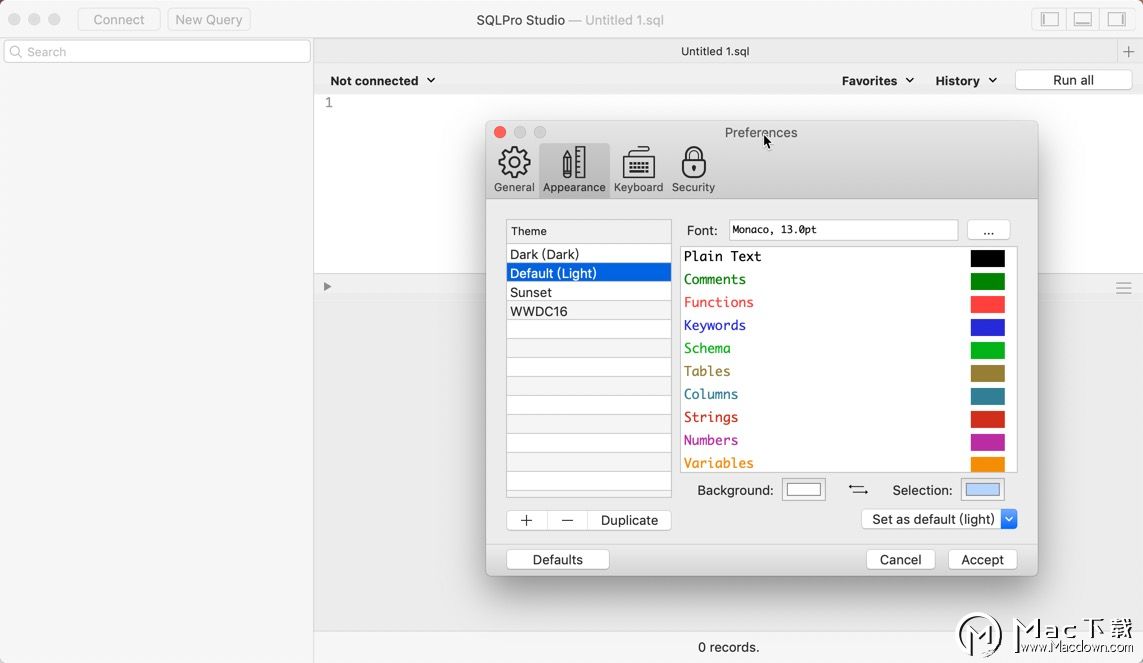 sqlpro studio transpose