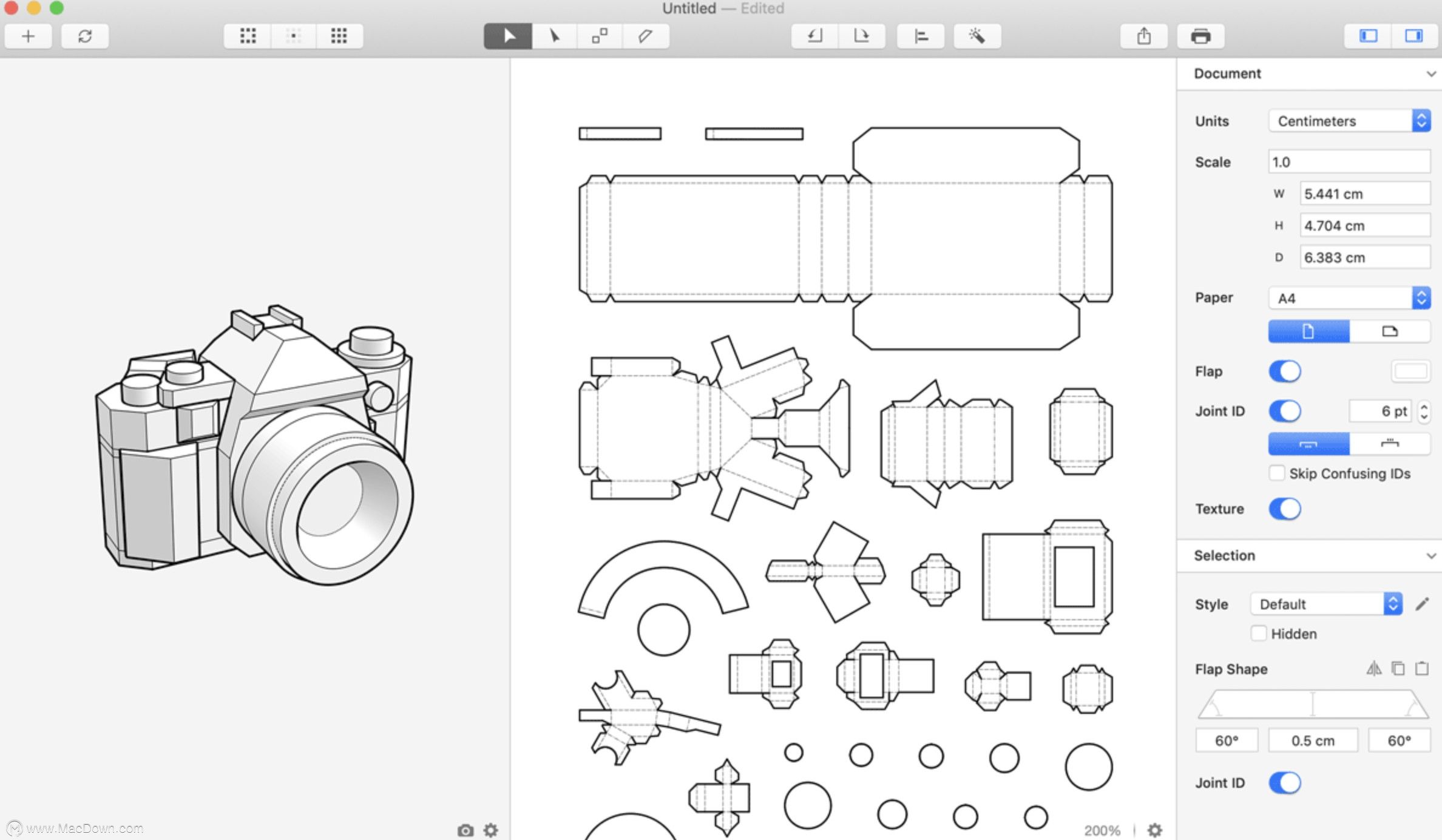 Unfolder for mac(三维折纸设计软件)