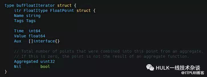 Influxdb中Select查询请求结果涉及到的一些数据结构