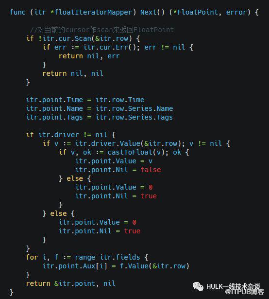 Influxdb中Select查询请求结果涉及到的一些数据结构