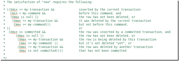 PostgreSQL  MVCC源码的示例分析